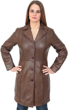 Load image into Gallery viewer, Women Genuine Leather Long Coat (Free Home Delivery Within 7 To 10 Days Worldwide)
