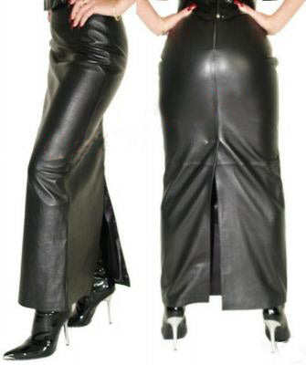 Women Genuine Leather Long Skirt (Free Home Delivery Within 7 To 10 Days Worldwide)