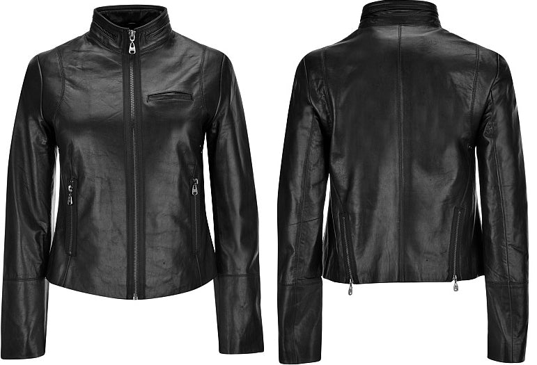 Women Genuine Leather Fashion Jacket (Free Home Delivery Within 7 To 10 Days Worldwide)